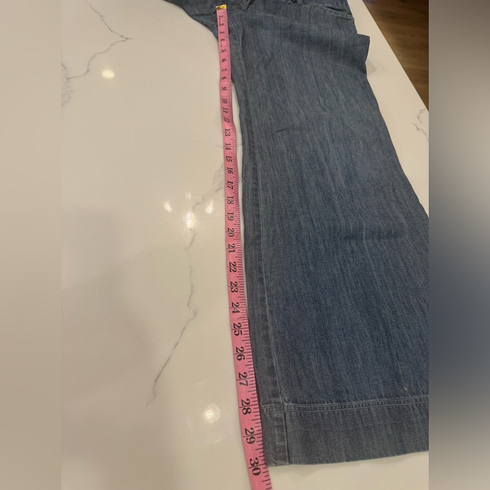 LOFT Wide Leg Jeans Size 6 Lightweight with pockets ! Ann Taylor Loft - Picture 7 of 9